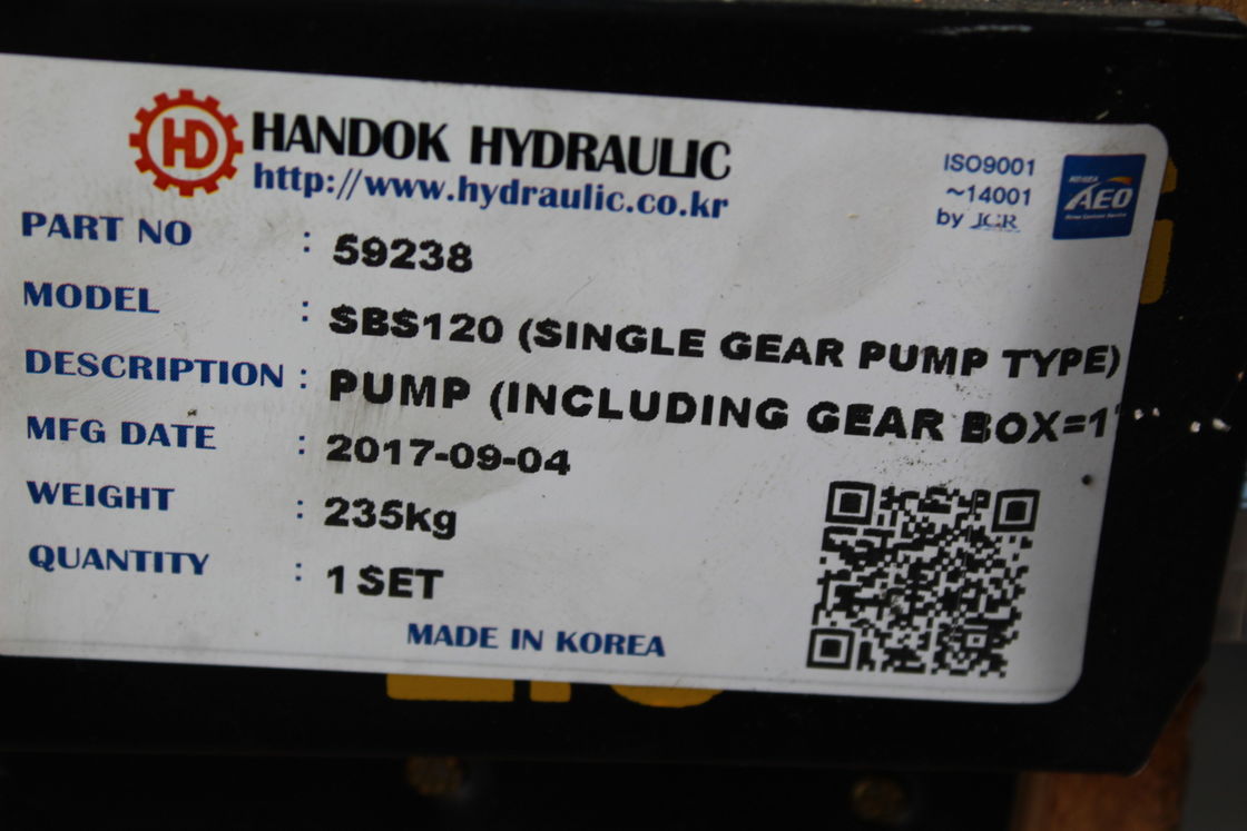 Materiale in acciaio per la pompa idraulica per escavatori SBS120 di marca Handok E323C E323D
